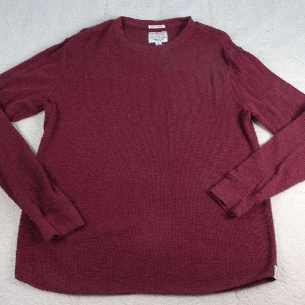 Lucky Brand Burgundy Thermal Large - Picture 1 of 4